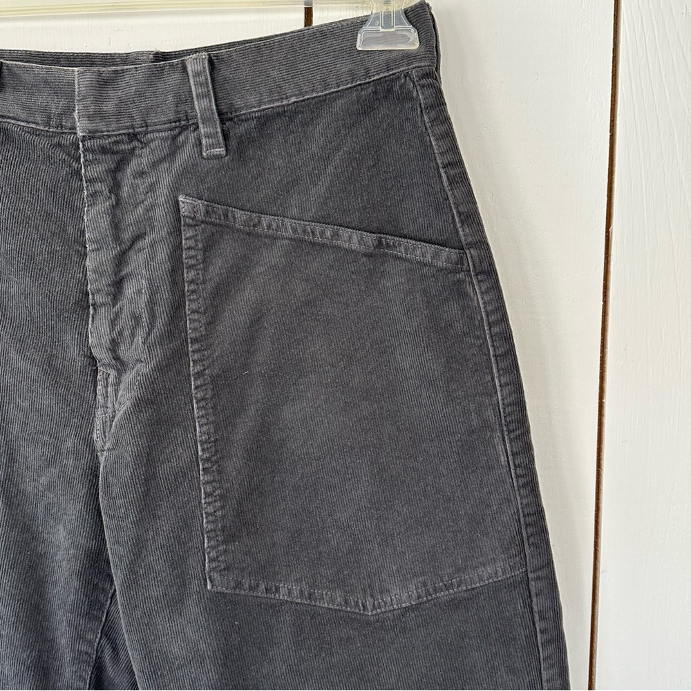 Nili Lotan Shon Corduroy Pant in Vintage Gray Size 2 Barrel NEW - Picture 8 of 11